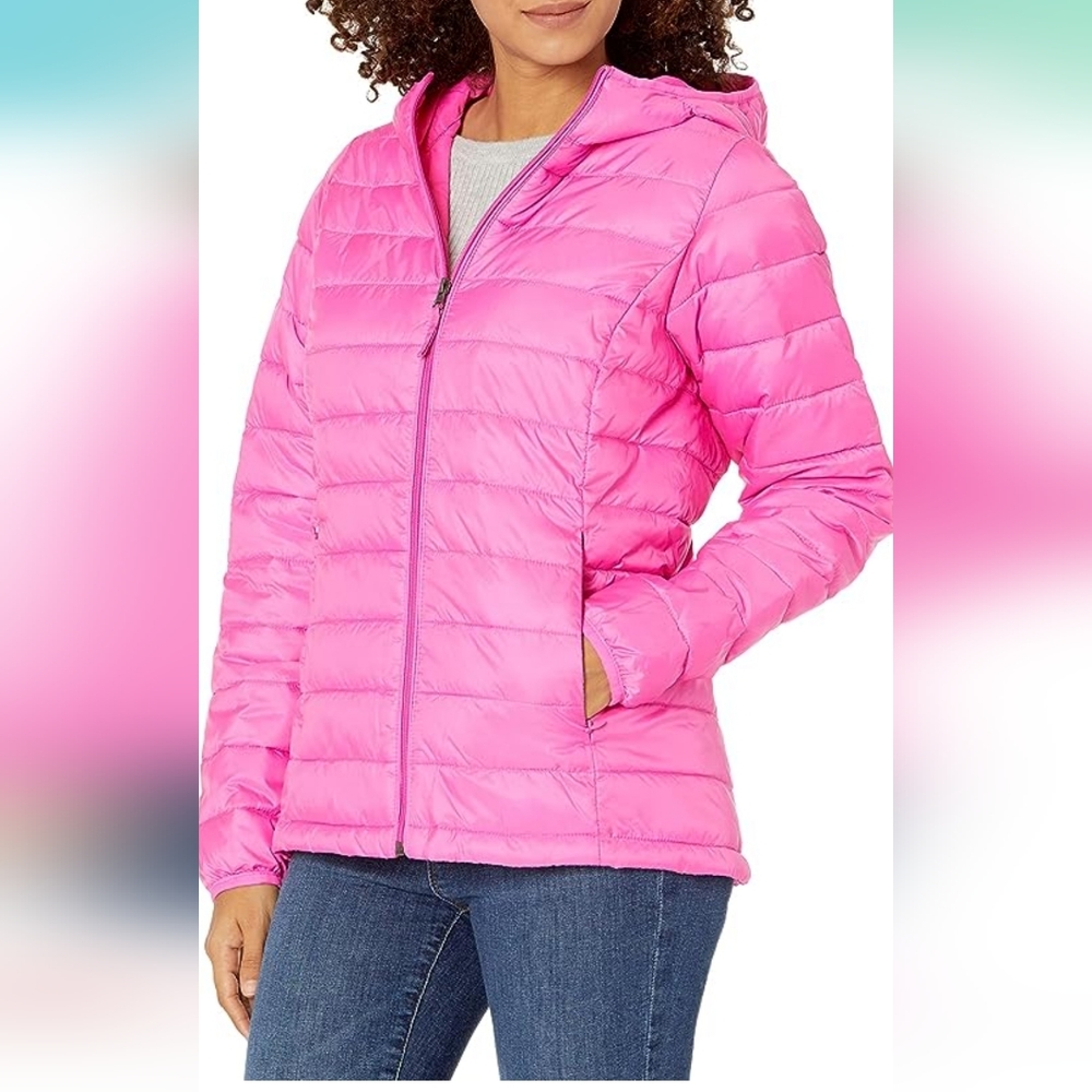 Women's Lightweight Long-Sleeve Full-Zip Water-Resistant Packable Hooded…